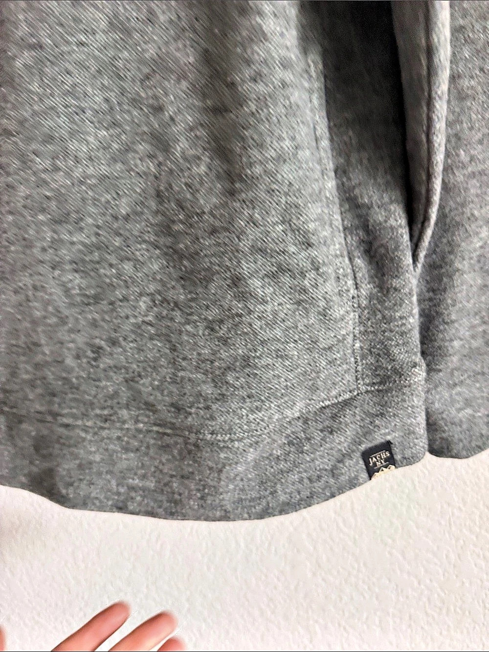 Jachs New York Wool Blend Pullover Hoodie Men's Gray - Picture 6 of 8